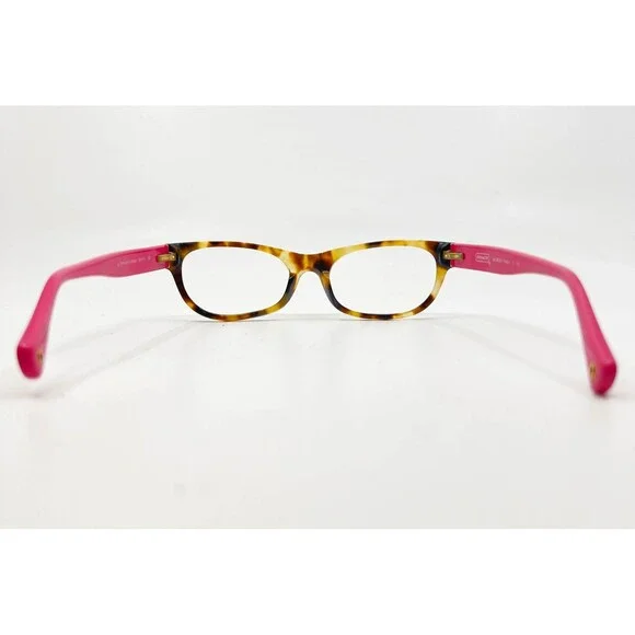 COACH HC 6034 Topaz Tortoise Fuchsia Eyeglasses Women's Glasses 50-17-135 - Picture 4 of 7